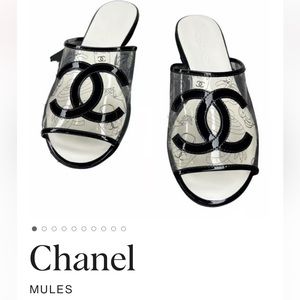 Chanel PVC Mules